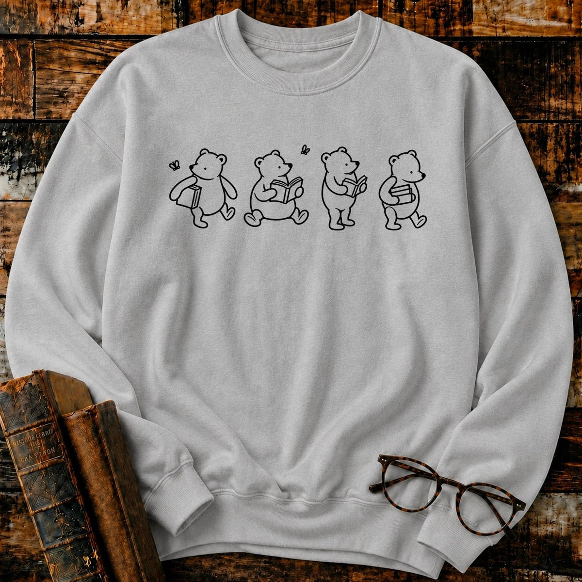 Bookish Pooh Sweatshirt - BookMuseClub
