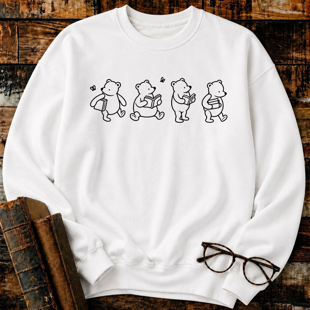 Bookish Pooh Sweatshirt - BookMuseClub