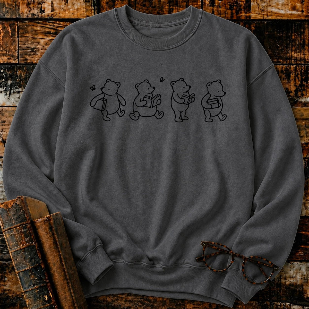 Bookish Pooh Sweatshirt - BookMuseClub