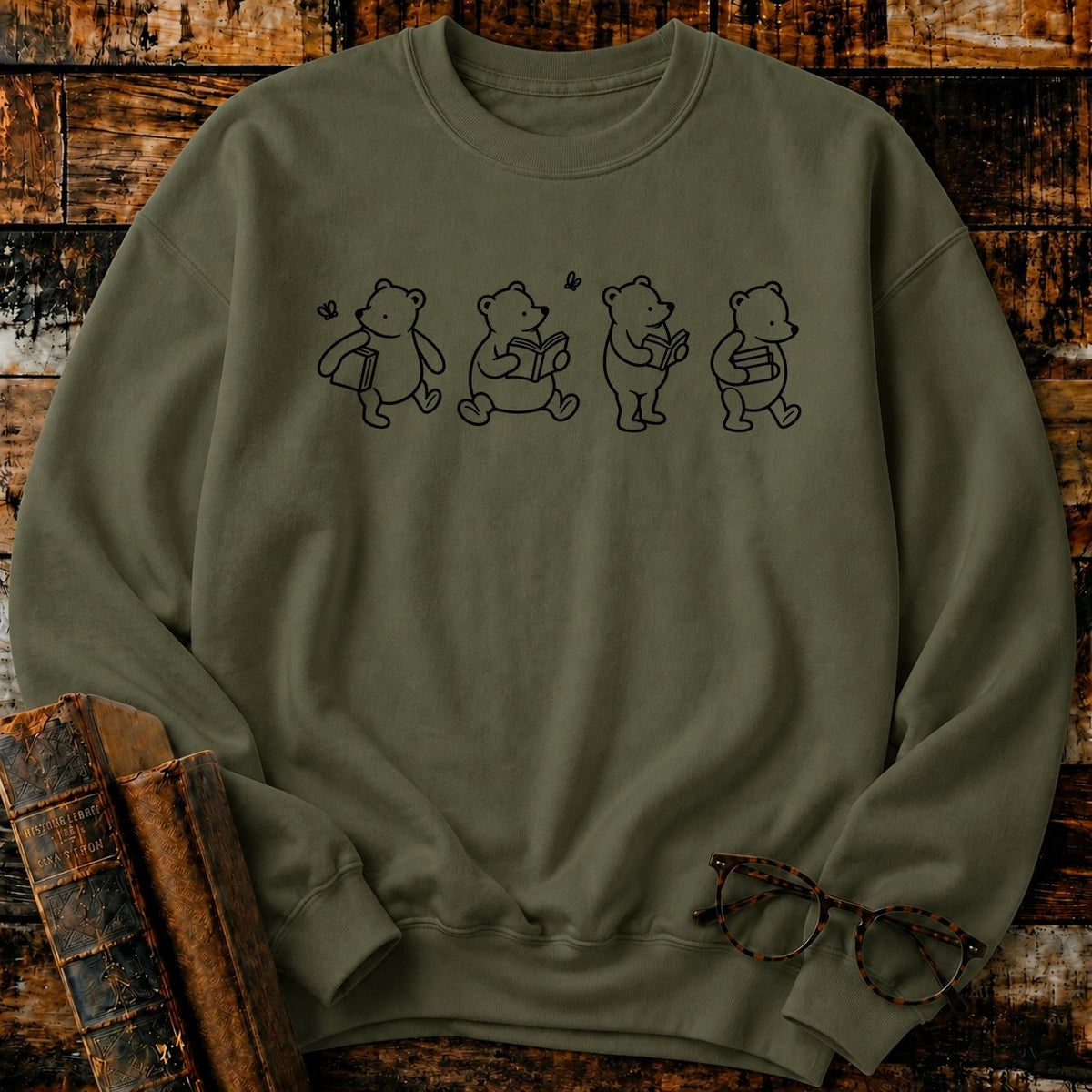 Bookish Pooh Sweatshirt - BookMuseClub