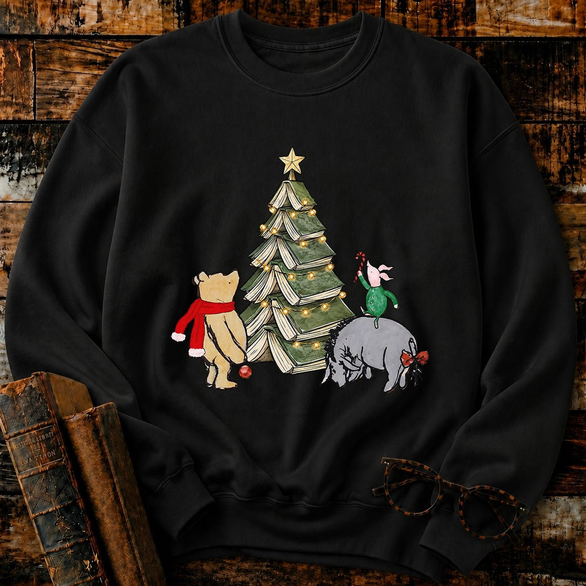 Christmas Of Pooh 1926 Sweatshirt - BookMuseClub