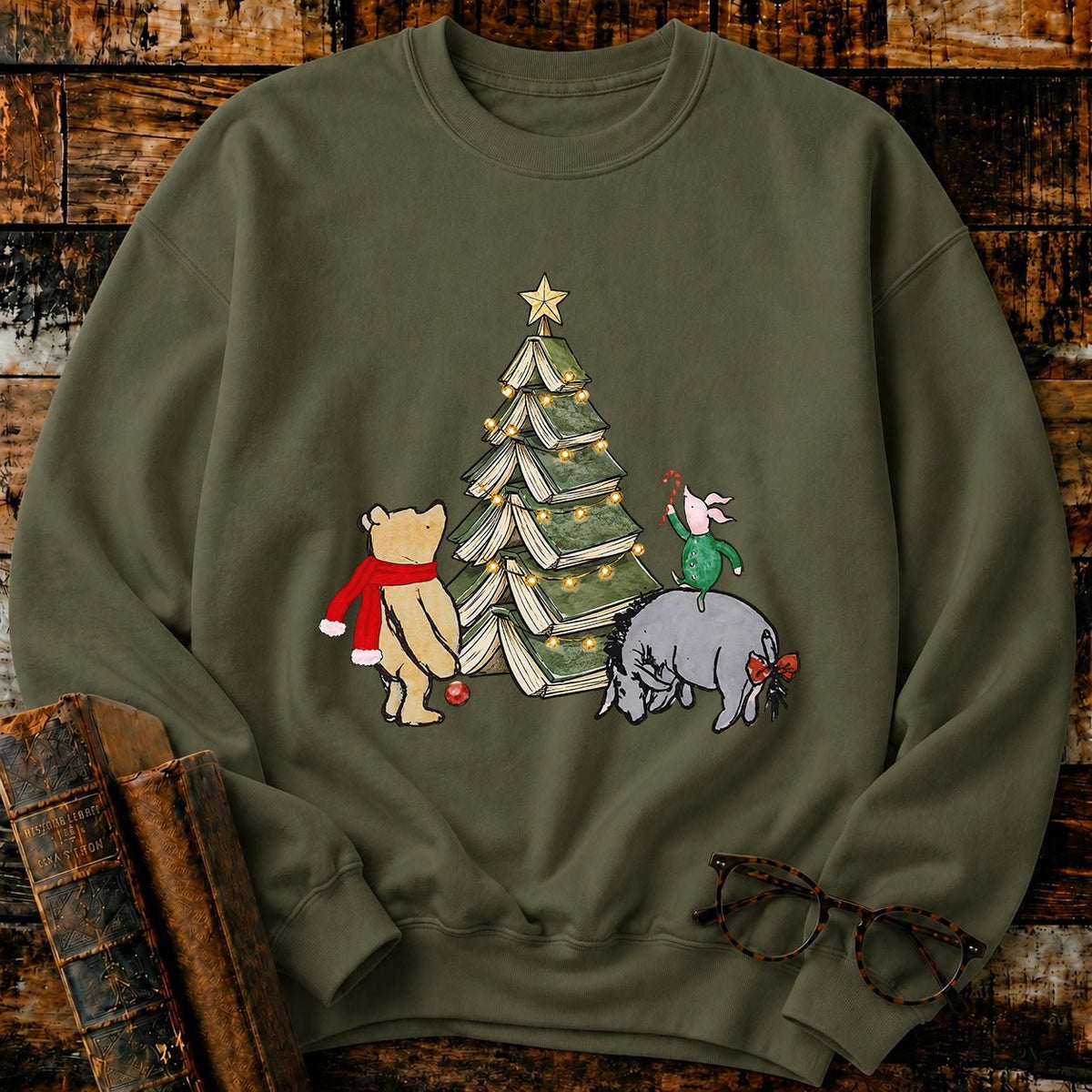 Christmas Of Pooh 1926 Sweatshirt - BookMuseClub