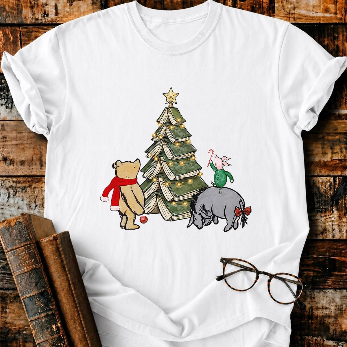 Christmas Of Pooh 1926 T-Shirt - BookMuseClub