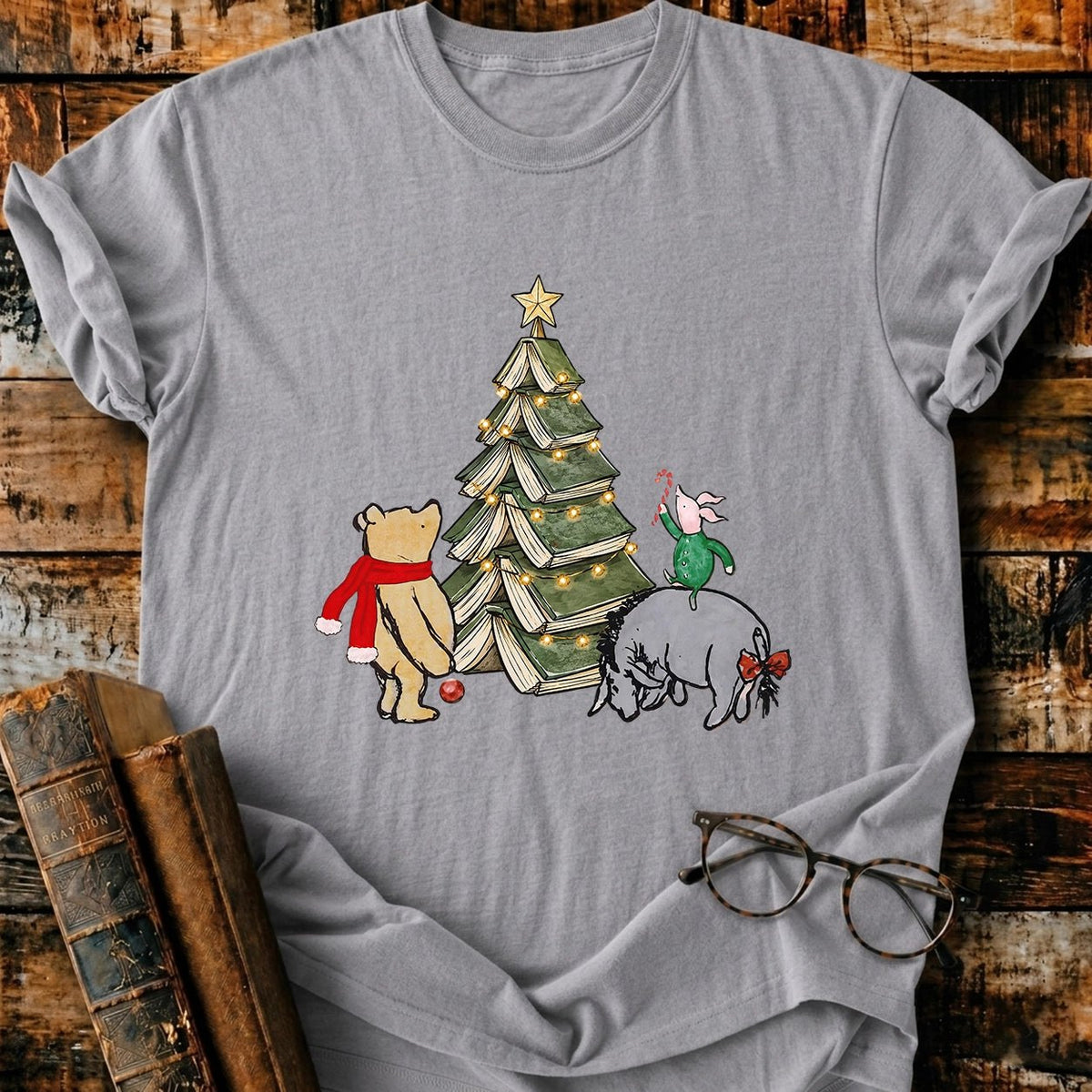 Christmas Of Pooh 1926 T-Shirt - BookMuseClub