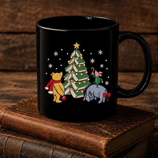 Christmas Of Pooh Bookish Ugly Mug - BookMuseClub