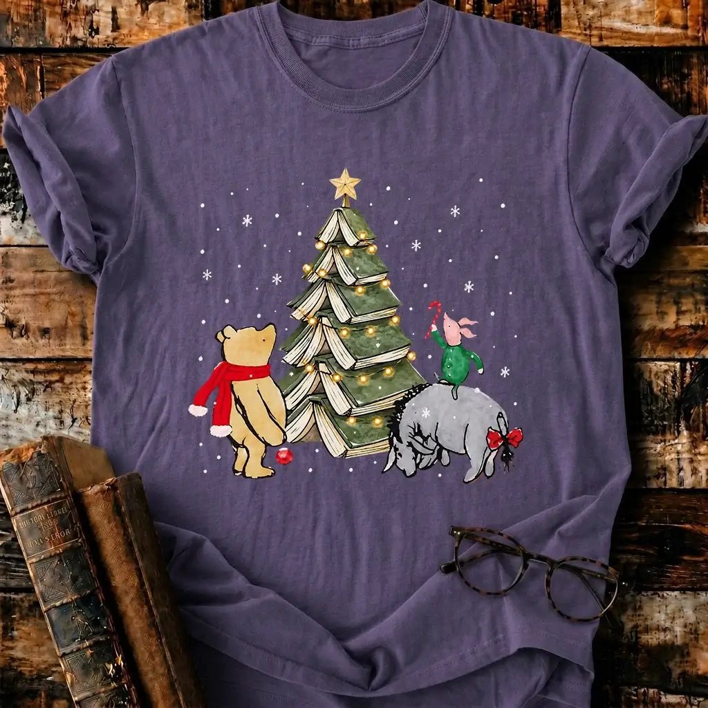 Christmas Of Pooh T-Shirt - BookMuseClub