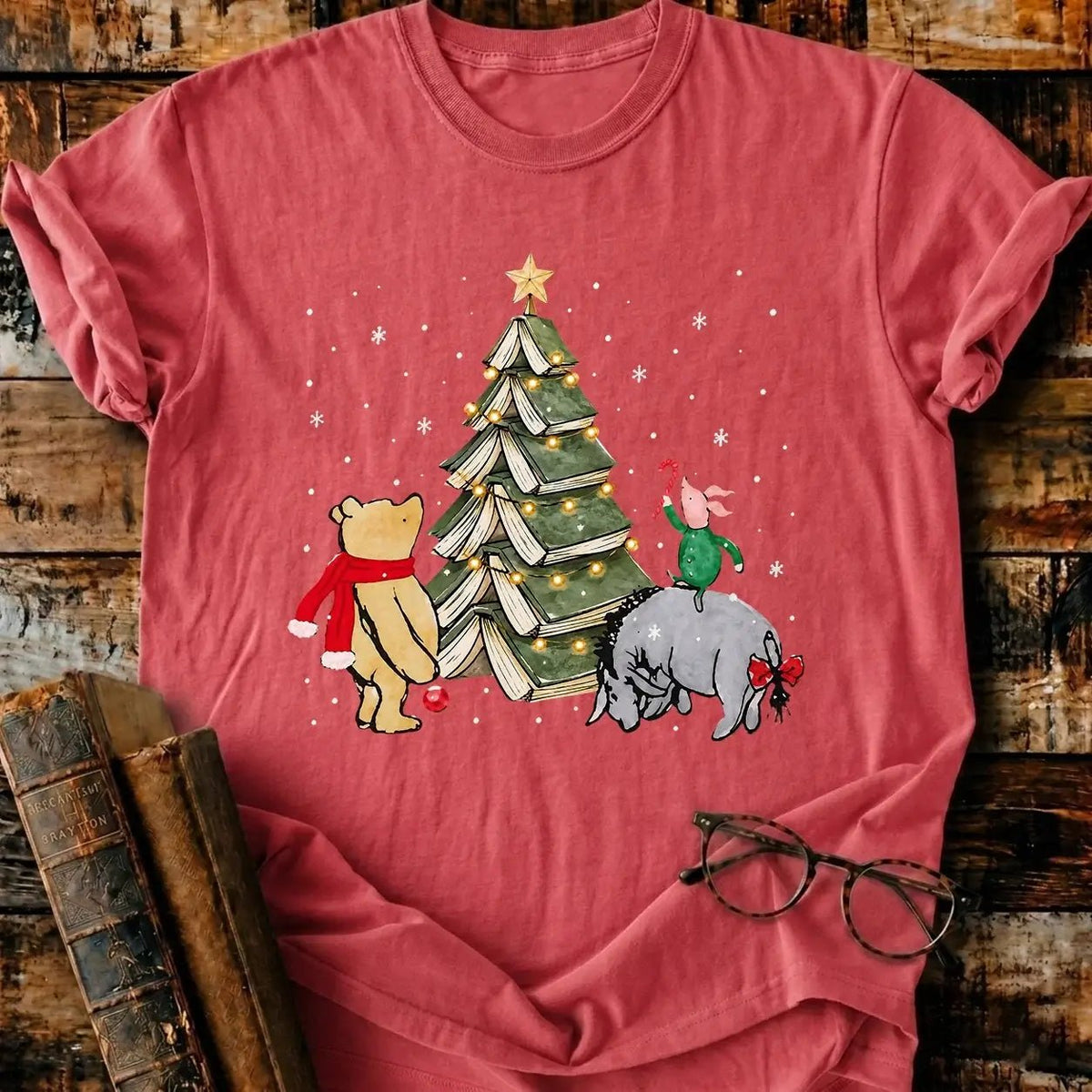 Christmas Of Pooh T-Shirt - BookMuseClub