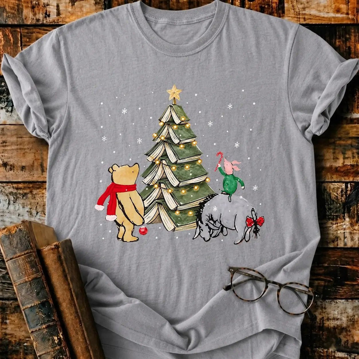 Christmas Of Pooh T-Shirt - BookMuseClub