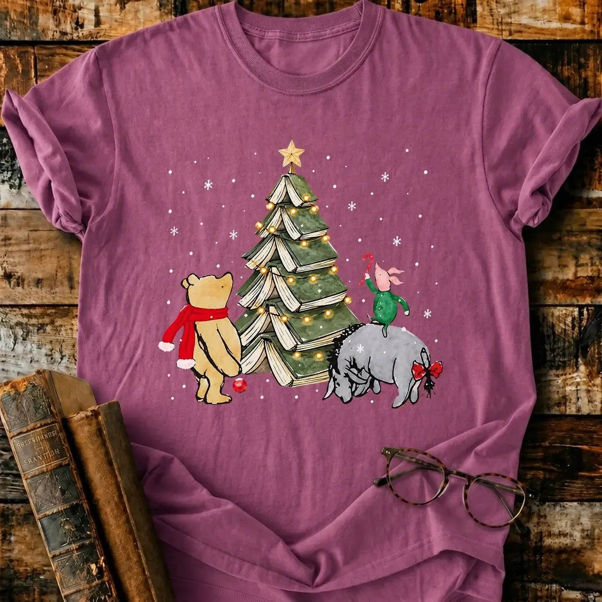 Christmas Of Pooh T-Shirt - BookMuseClub