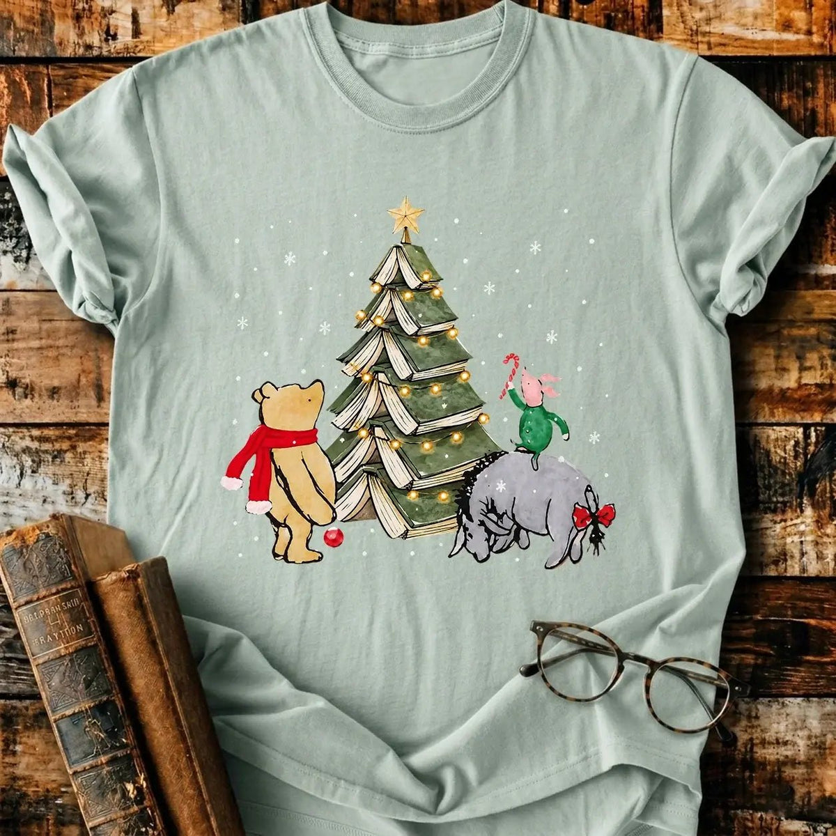 Christmas Of Pooh T-Shirt - BookMuseClub