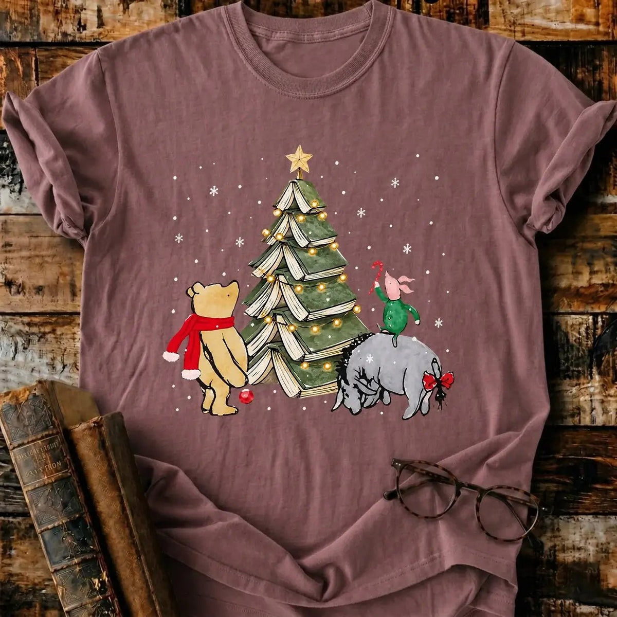 Christmas Of Pooh T-Shirt - BookMuseClub