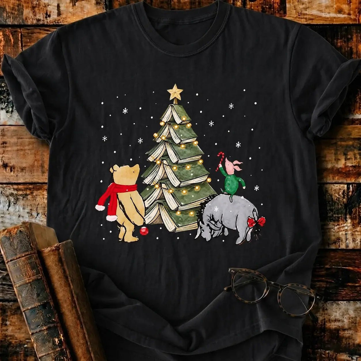 Christmas Of Pooh T-Shirt - BookMuseClub