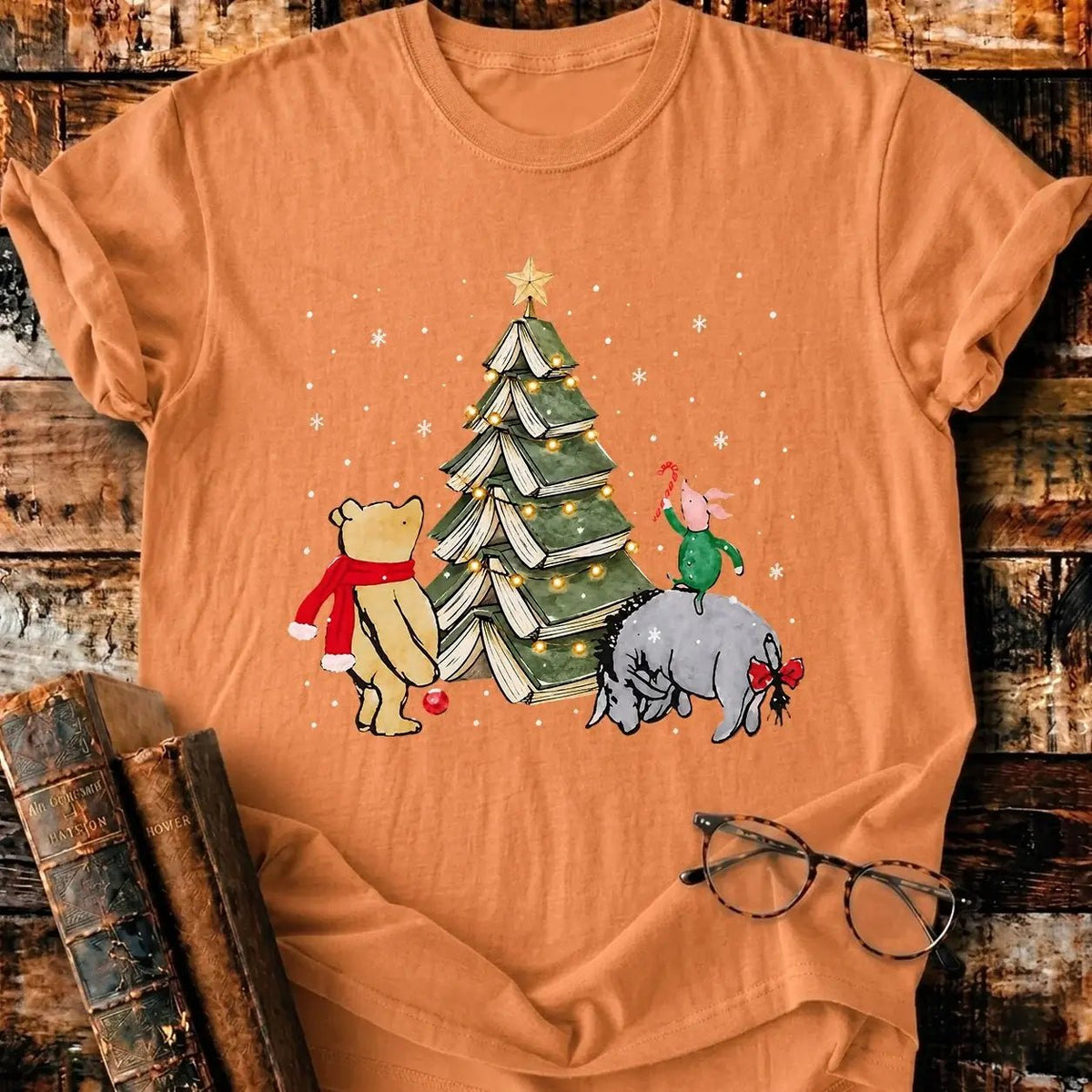 Christmas Of Pooh T-Shirt - BookMuseClub