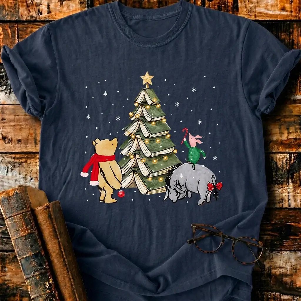 Christmas Of Pooh T-Shirt - BookMuseClub