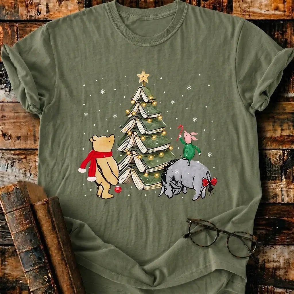 Christmas Of Pooh T-Shirt - BookMuseClub