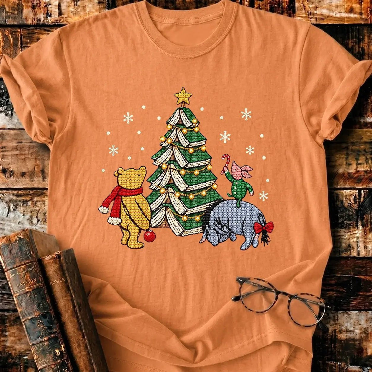 Christmas Of Pooh Ugly T-Shirt - BookMuseClub