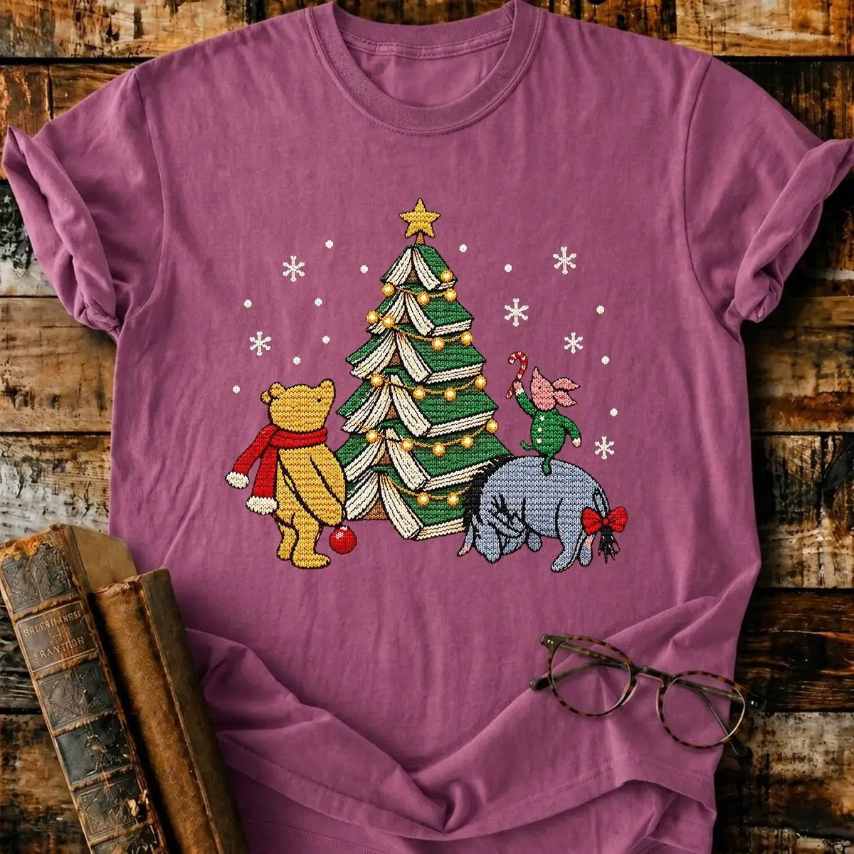 Christmas Of Pooh Ugly T-Shirt - BookMuseClub
