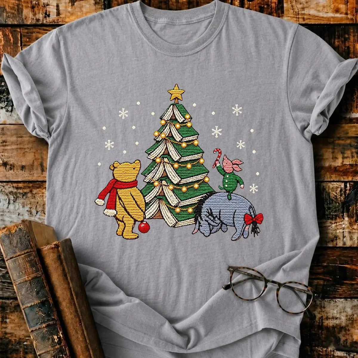 Christmas Of Pooh Ugly T-Shirt - BookMuseClub
