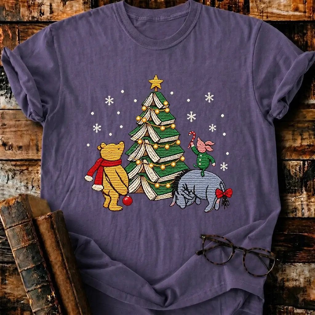 Christmas Of Pooh Ugly T-Shirt - BookMuseClub