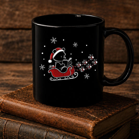 Classic Pooh Santan Reading Mug - BookMuseClub