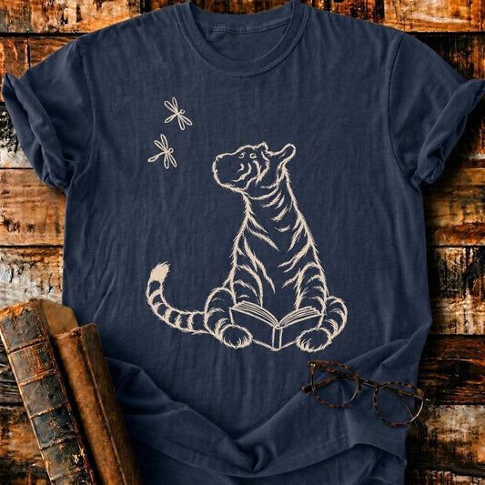 Classic Tiger 1928 Reading T-Shirt - BookMuseClub