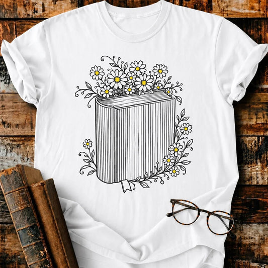 Daisy Book T-Shirt - BookMuseClub