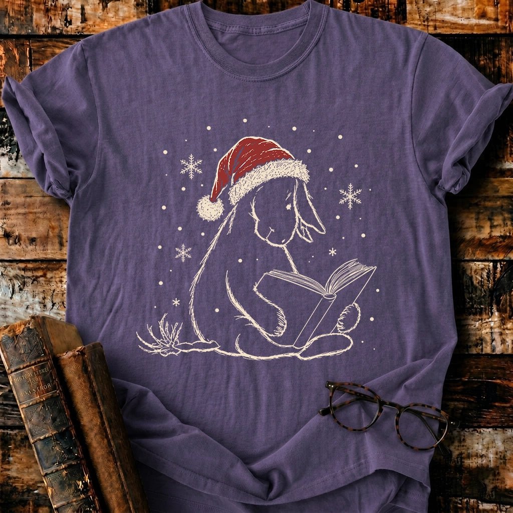 Eeyore Reading Christmas T-Shirt - BookMuseClub