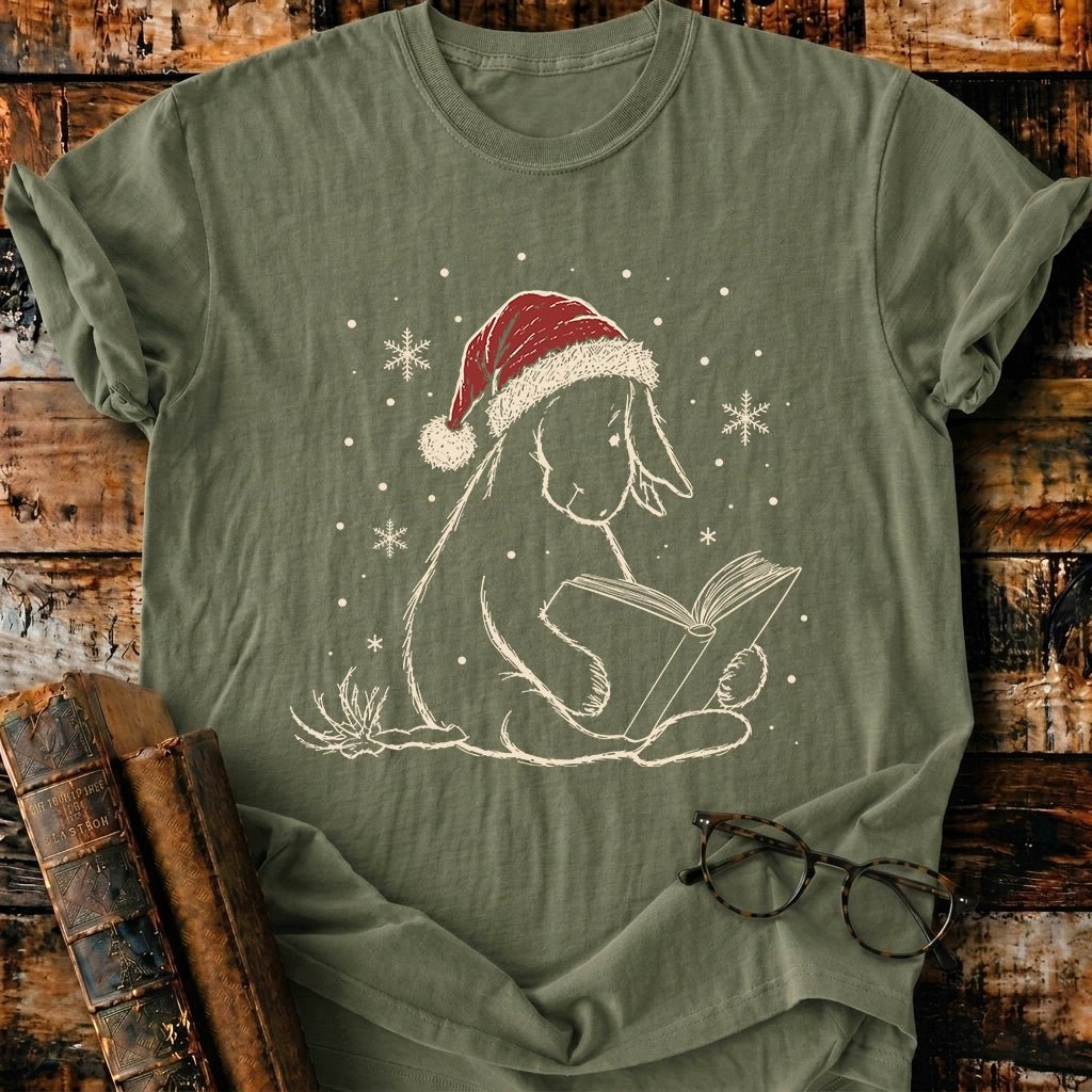 Eeyore Reading Christmas T-Shirt - BookMuseClub