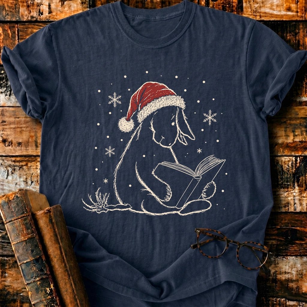 Eeyore Reading Christmas T-Shirt - BookMuseClub