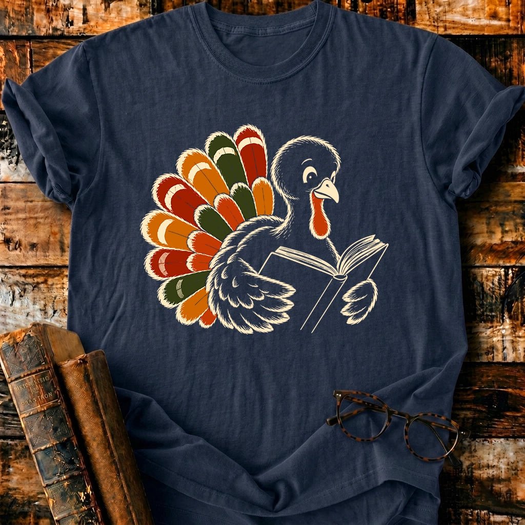 Gobble Up A Good Book Thanksgiving T-Shirt - BookMuseClub