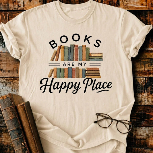 Happy Place T-Shirt - BookMuseClub