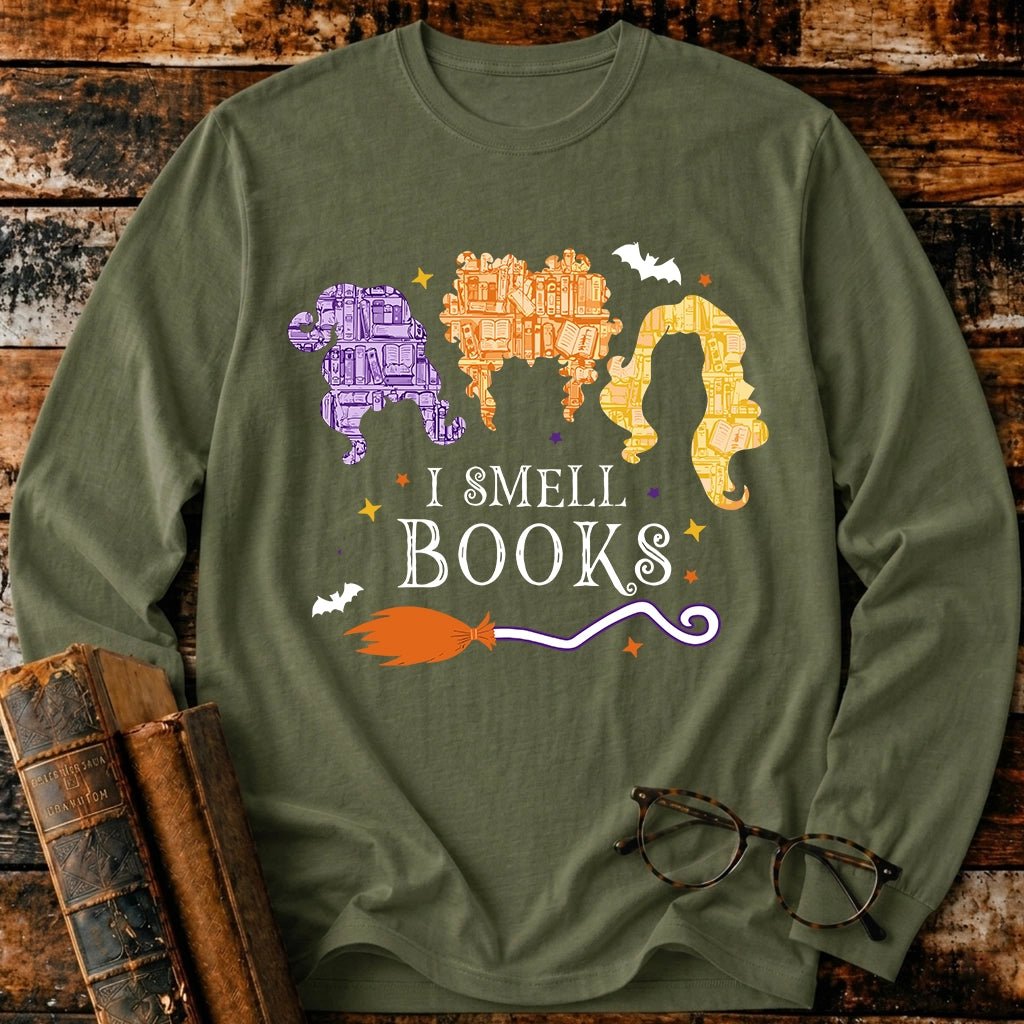 I Smell Books Long Sleeve T-Shirt - BookMuseClub