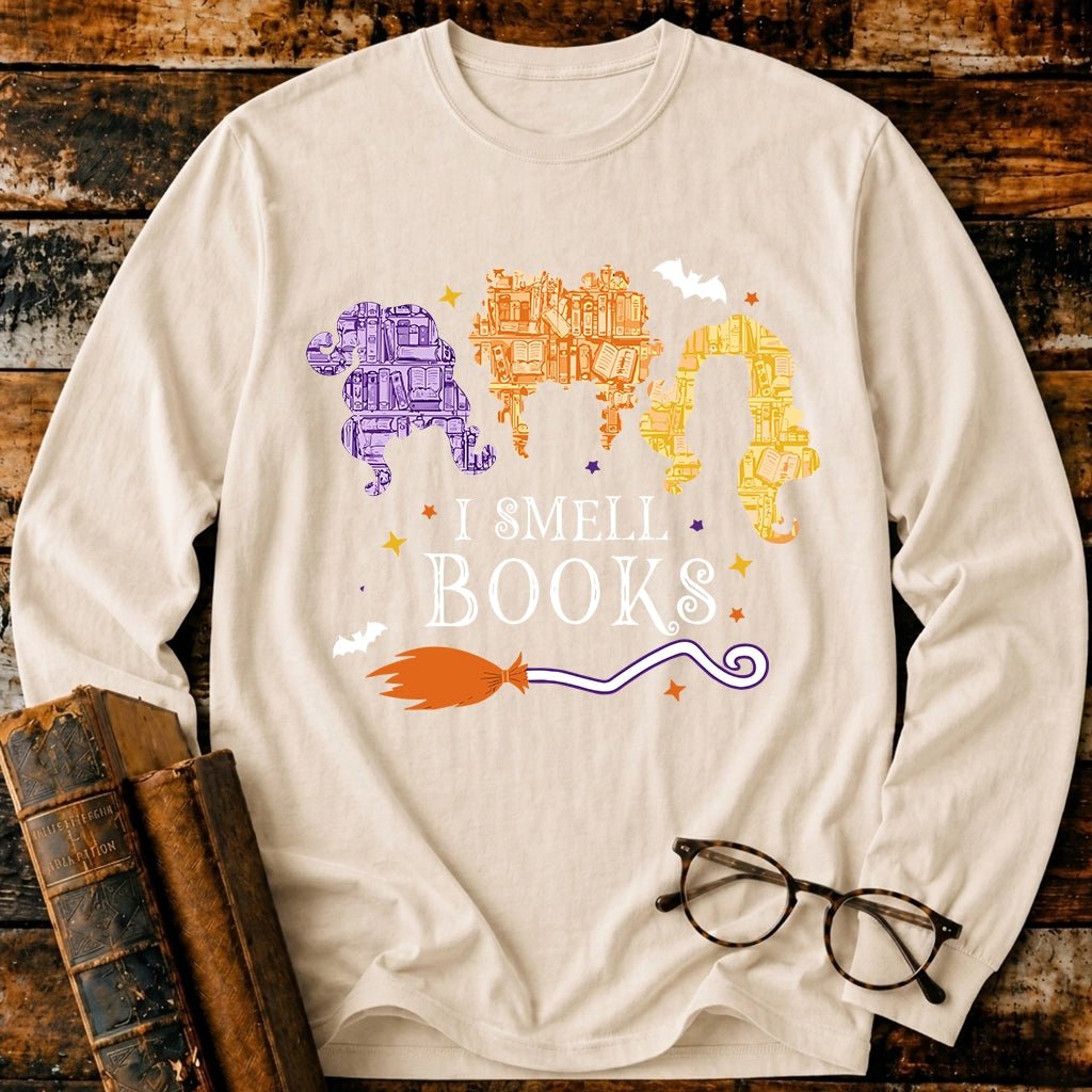 I Smell Books Long Sleeve T-Shirt - BookMuseClub