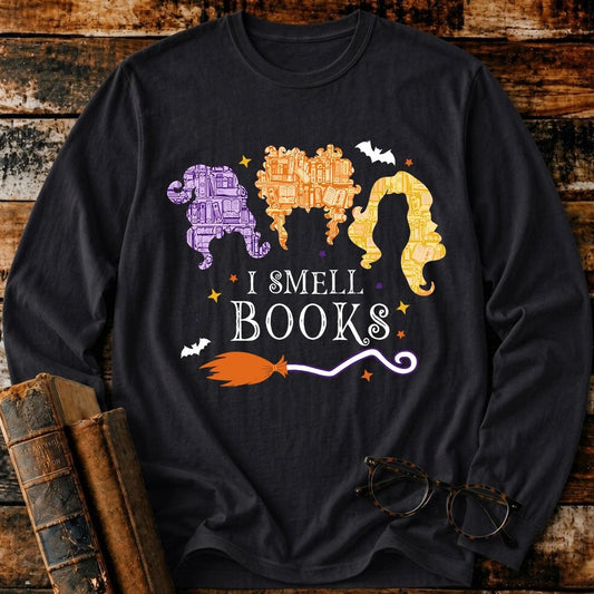 I Smell Books Long Sleeve T-Shirt - BookMuseClub
