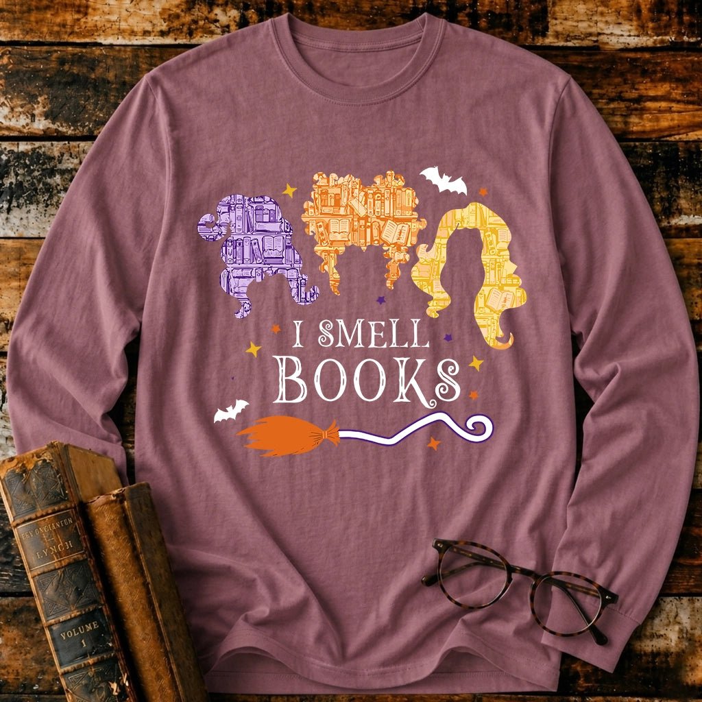 I Smell Books Long Sleeve T-Shirt - BookMuseClub