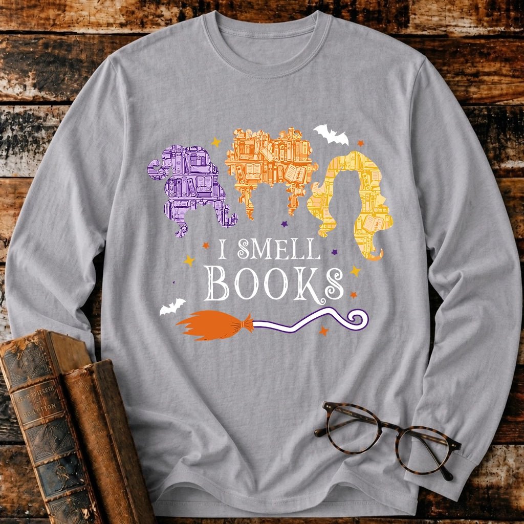 I Smell Books Long Sleeve T-Shirt - BookMuseClub