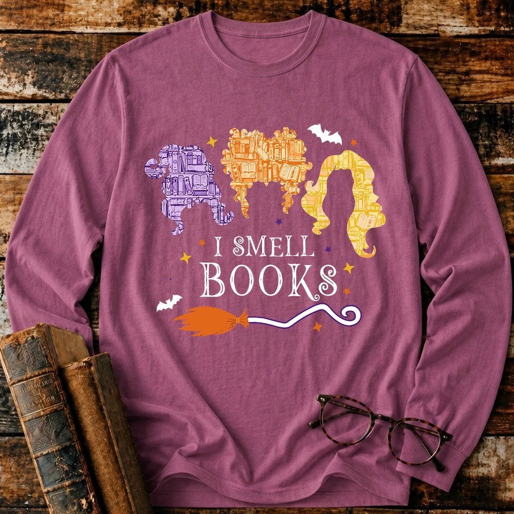 I Smell Books Long Sleeve T-Shirt - BookMuseClub