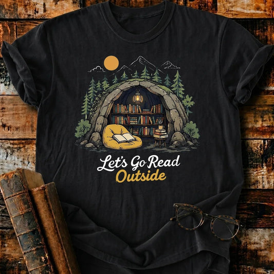 Let Go Read Outside T-Shirt - BookMuseClub