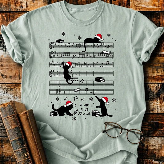 My Hobbies Christmas Cat T-Shirt - BookMuseClub