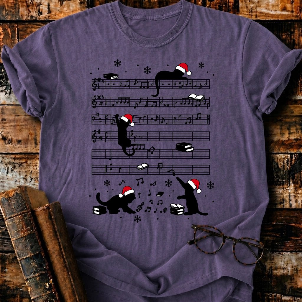 My Hobbies Christmas Cat T-Shirt - BookMuseClub