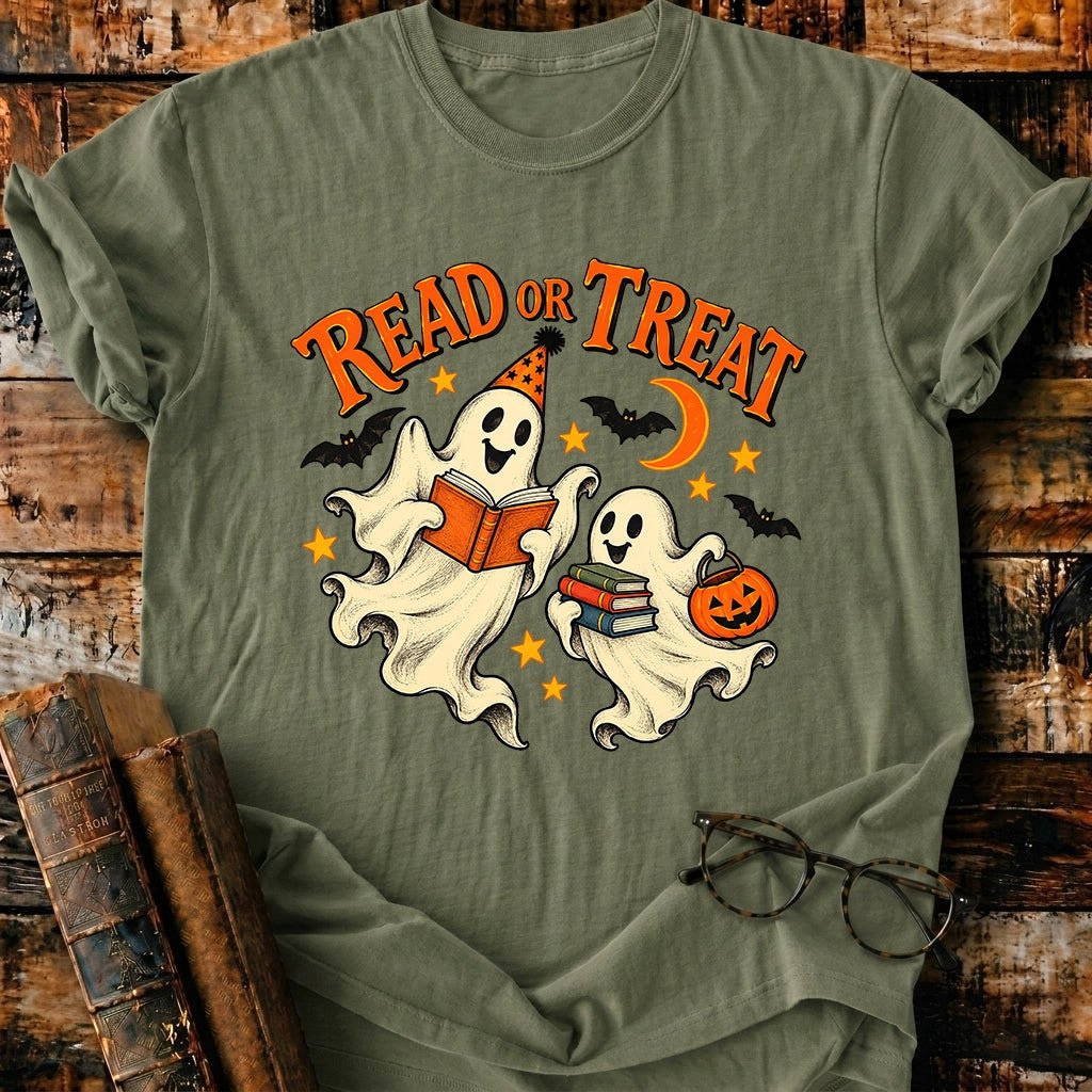 Read Or Treat T-Shirt - BookMuseClub