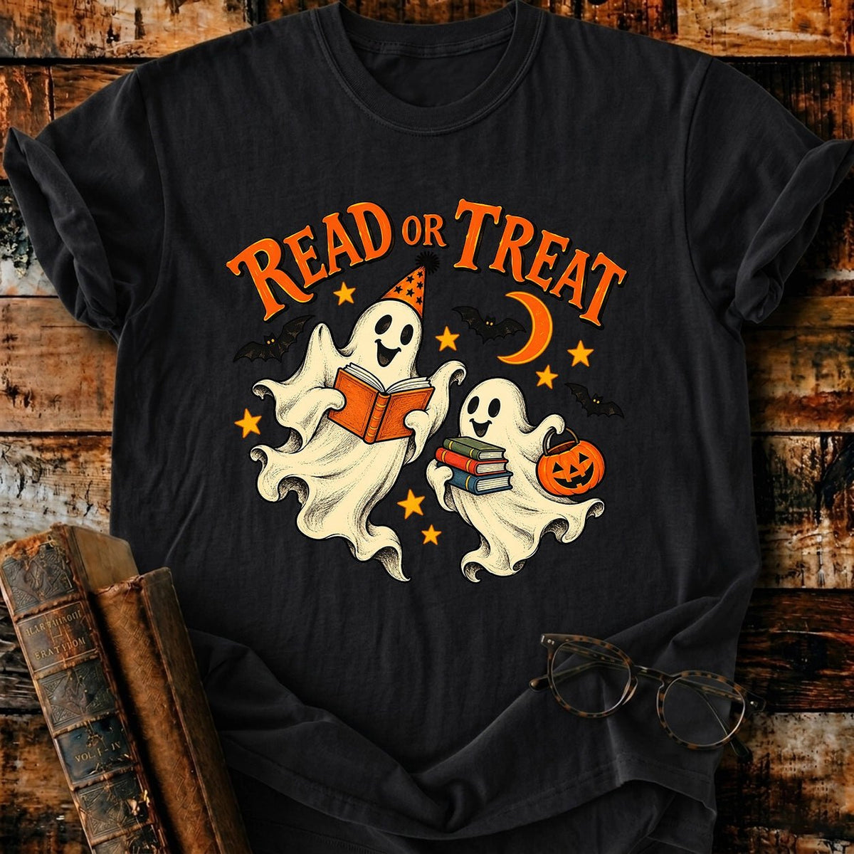 Read Or Treat T-Shirt - BookMuseClub