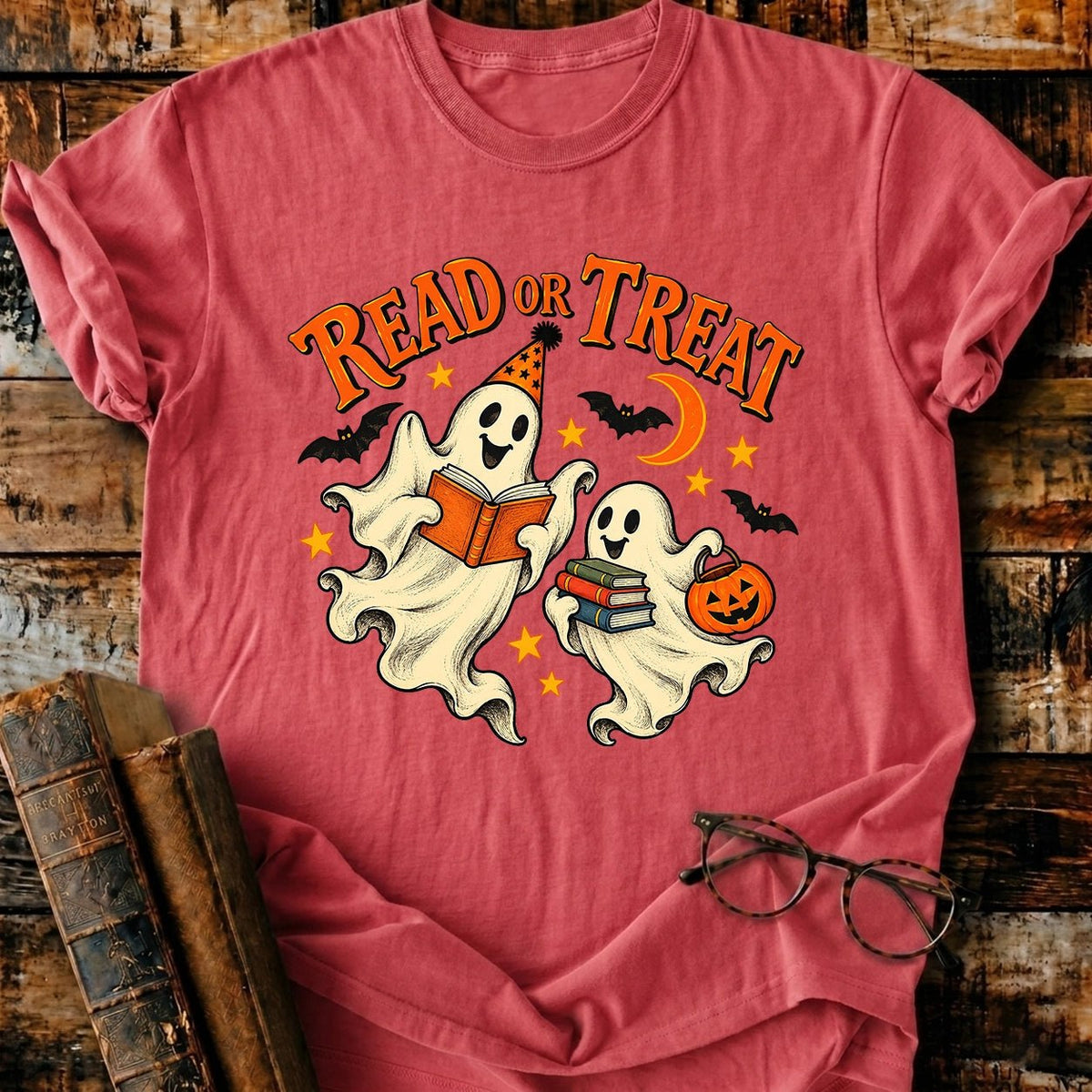 Read Or Treat T-Shirt - BookMuseClub