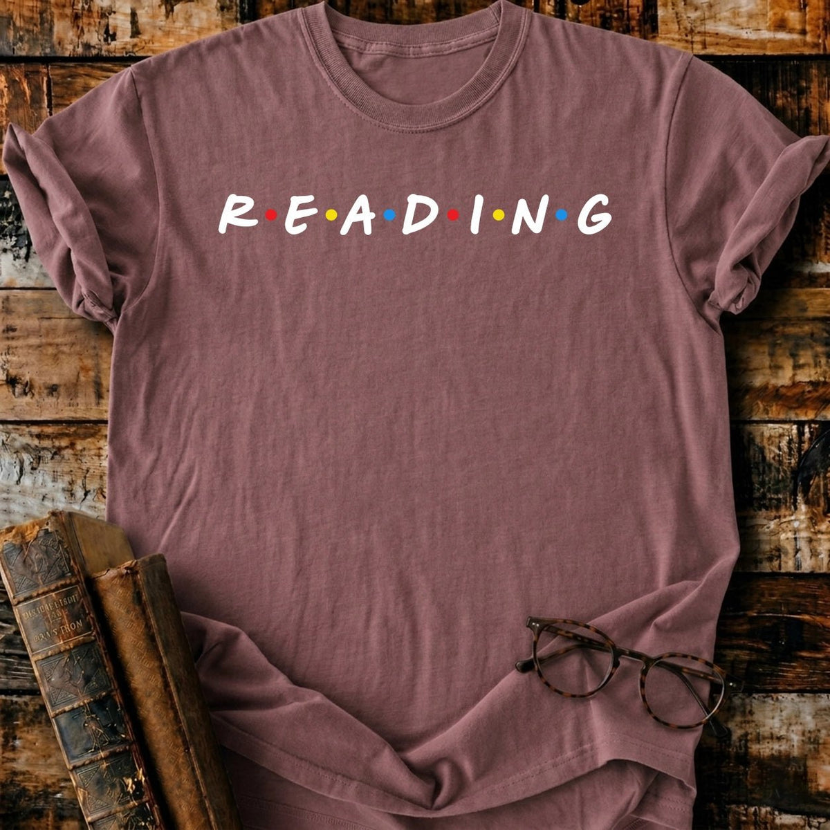 R.E.A.D.I.N.G T-Shirt - BookMuseClub