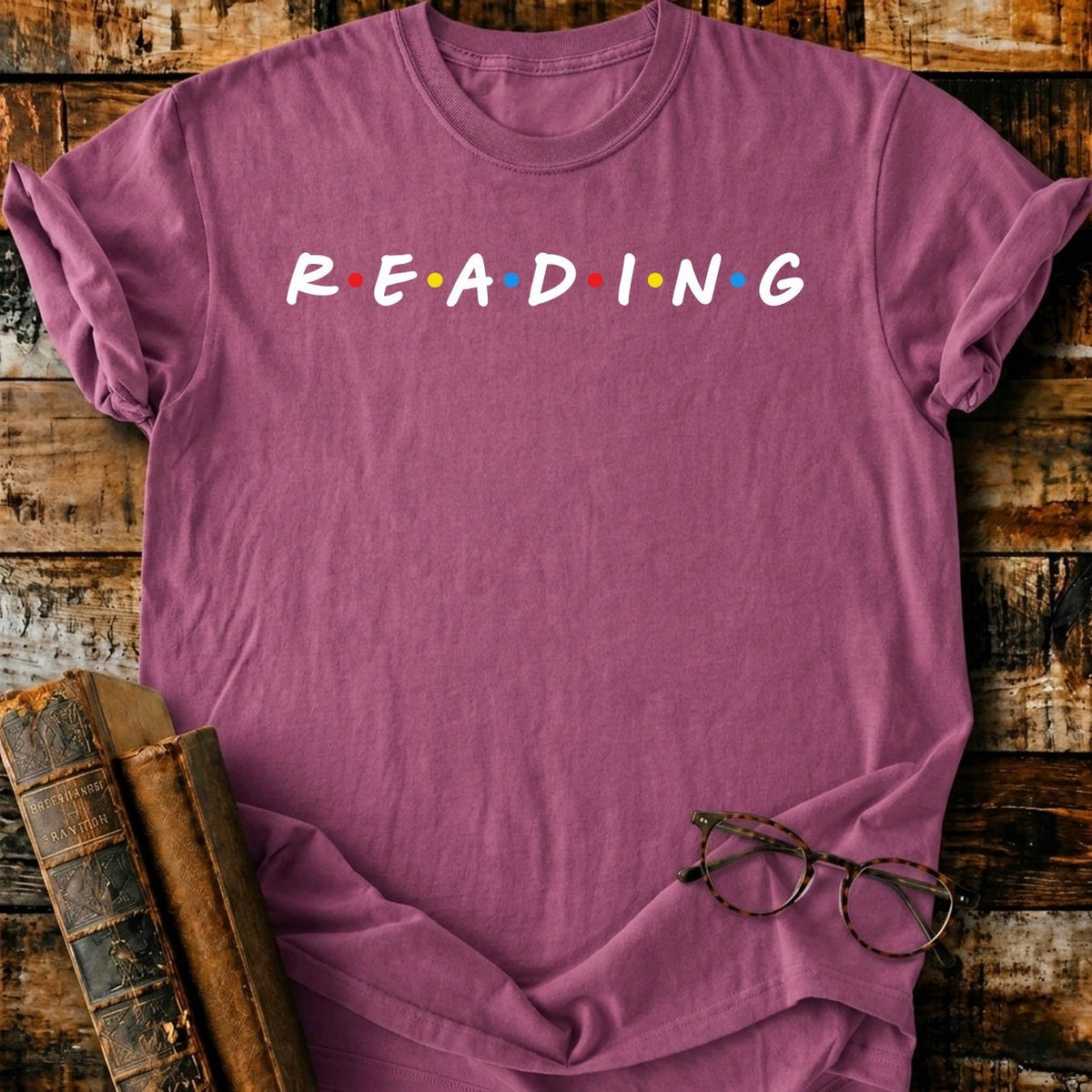 R.E.A.D.I.N.G T-Shirt - BookMuseClub
