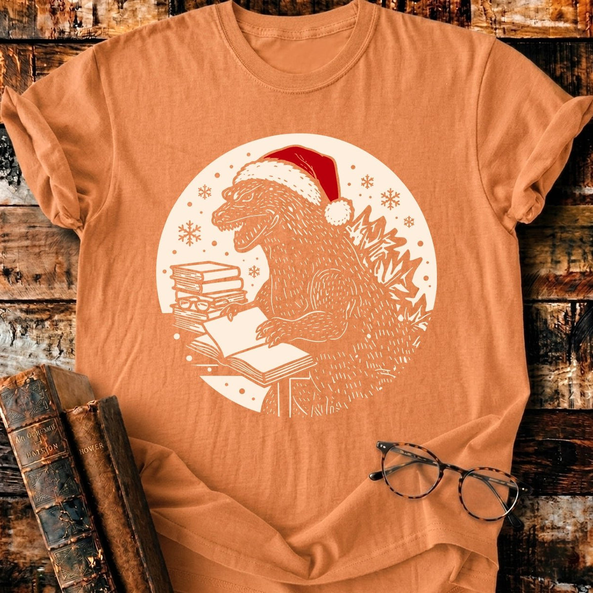 Readzilla Christmas T-Shirt - BookMuseClub