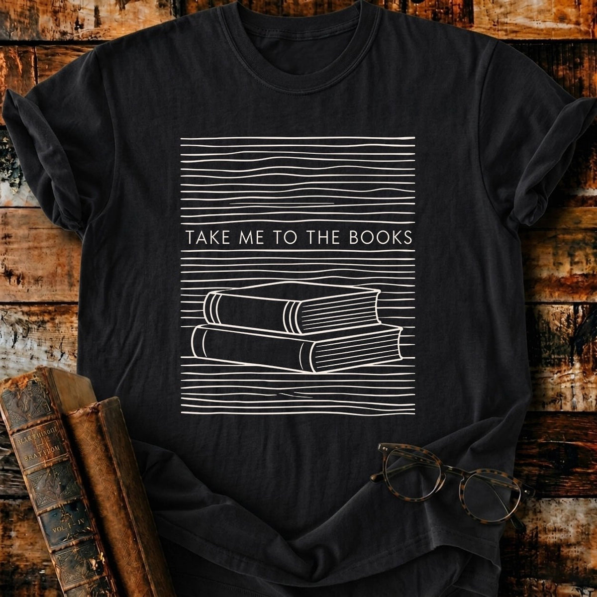 Take Me To The Books T-Shirt - BookMuseClub