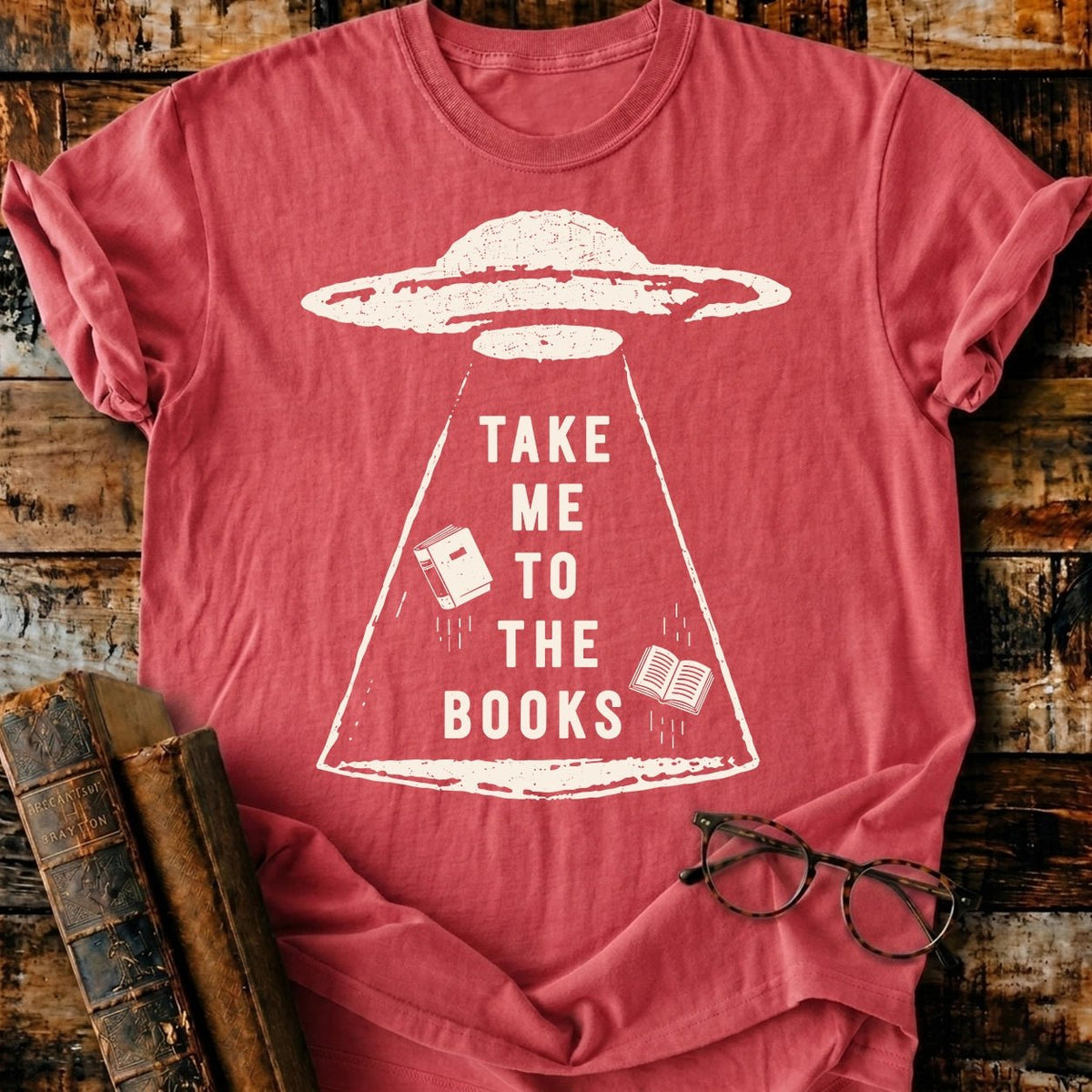 Take Me To The Books T-Shirt - BookMuseClub