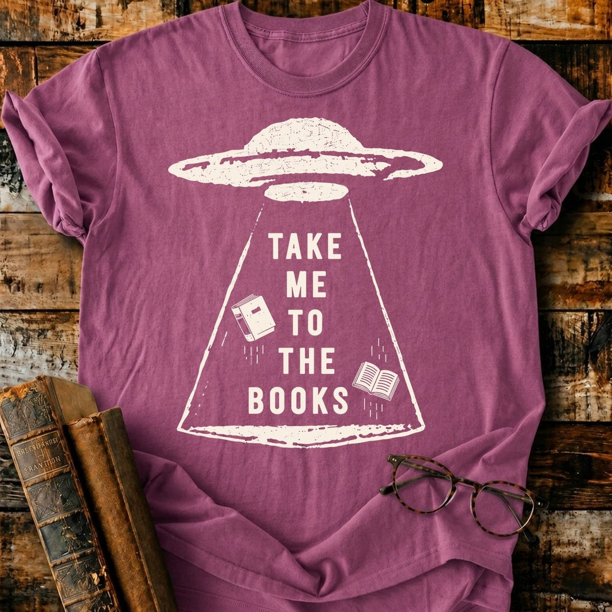Take Me To The Books T-Shirt - BookMuseClub