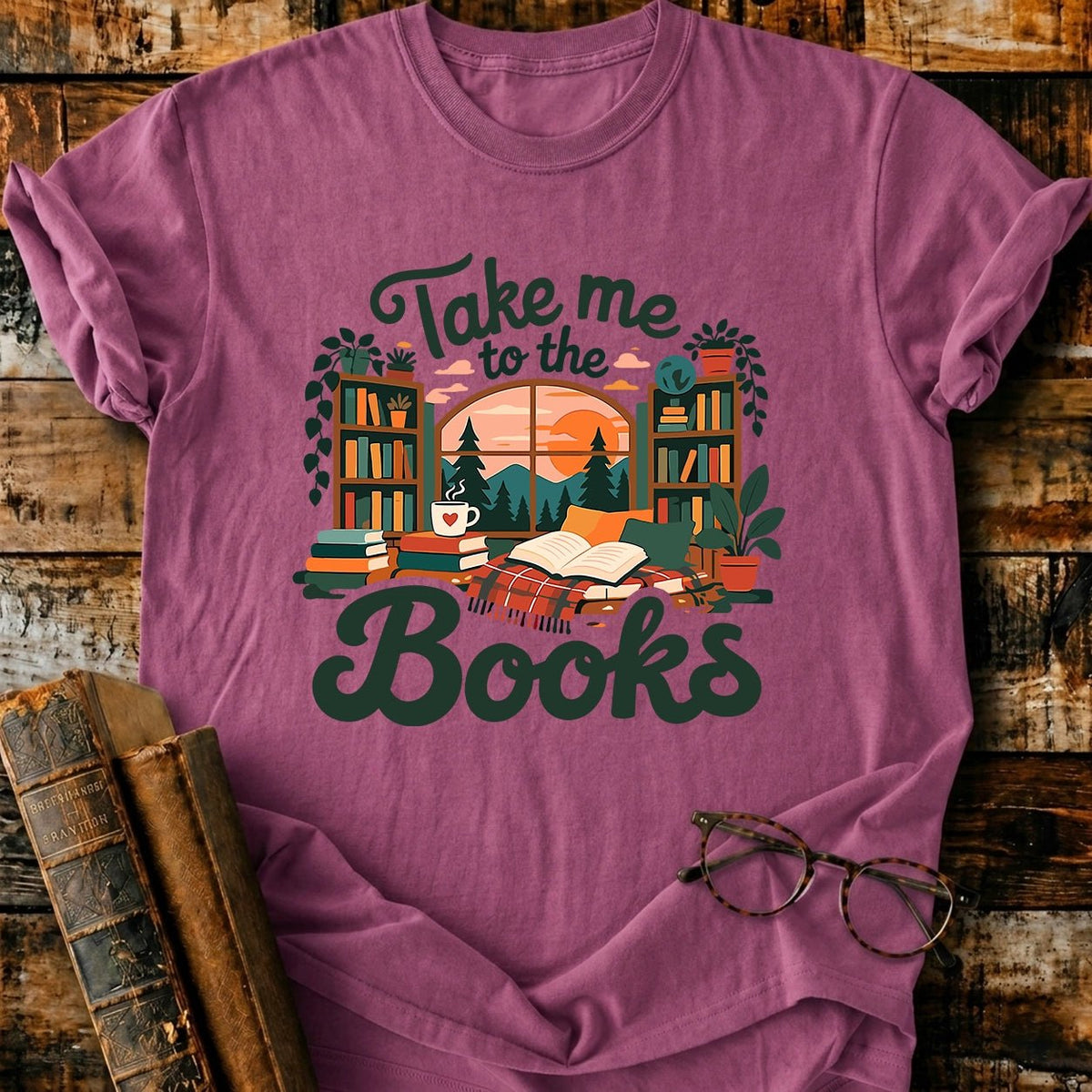 Take Me To The Books T-Shirt - BookMuseClub